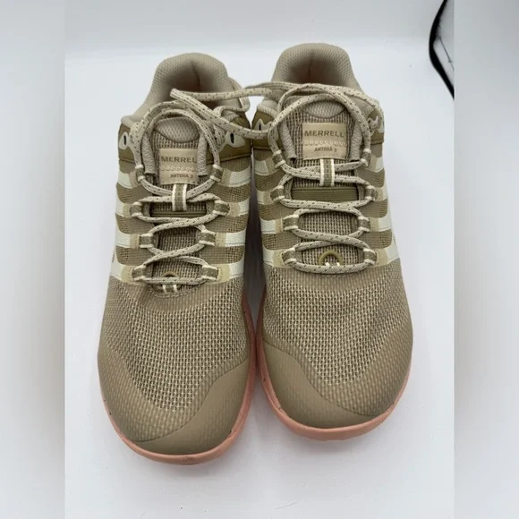 Merrell Women's Beige and Coral Athletic Shoes - Picture 2 of 10